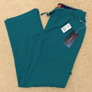 KOI BASICS Women's Holly Cargo Scrub Pants w Elastic Waist Size XXSP